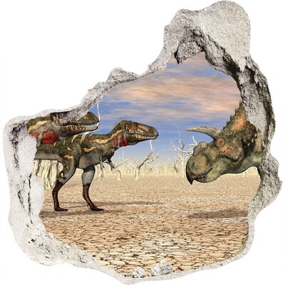 Fotoobraz diera na stenu Dinosaury