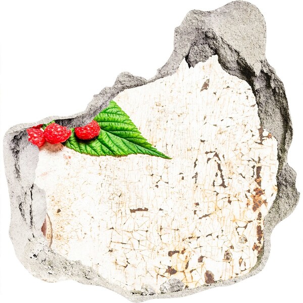 Nálepka fototapeta 3D výhľad Ovocné čaro v poškodenej stene