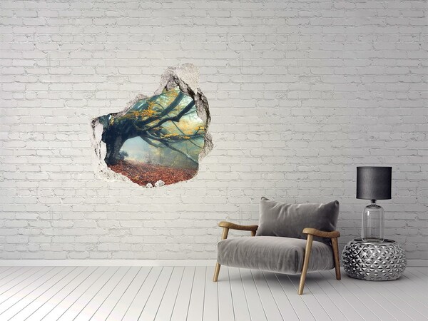 Diera 3D fototapety nálepka Začarovaný les vo svojom jesennom rúchu