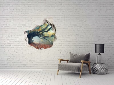 Diera 3D fototapety nálepka Začarovaný les vo svojom jesennom rúchu