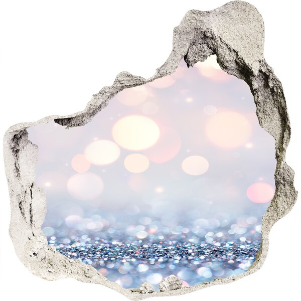 Nálepka fototapeta 3D Lesklý priestor za dierou