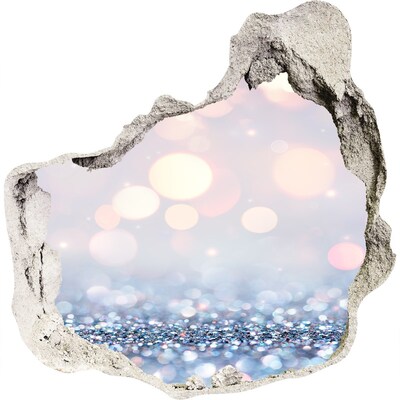 Nálepka fototapeta 3D Lesklý priestor za dierou