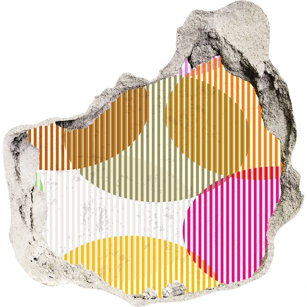 Diera 3D fototapety nálepka Abstraktná diera v stene