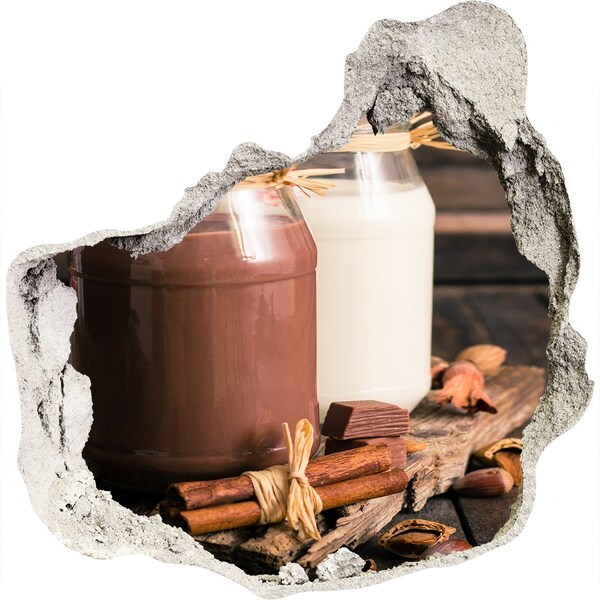 Diera 3D fototapety nálepka Čokoládové pochúťky v prírodnom prostredí