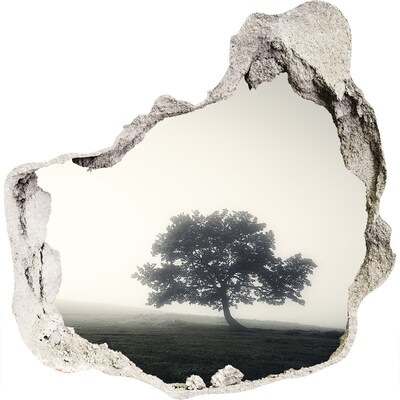 Nálepka 3D diera samolepiaca Lone tree