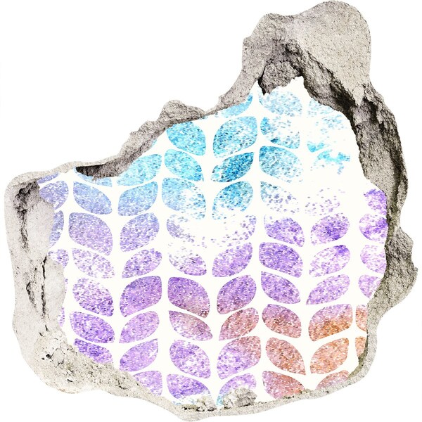 Foto fotografie diera na stenu Diera v stene Kvetinové vzory