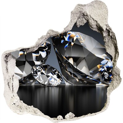 Díra 3D ve zdi nálepka Diamantová jaskyňa