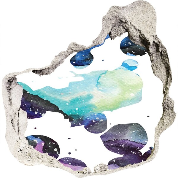 Samolepiaca nálepka betón Priestorová diera v stene