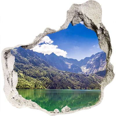 Diera 3D fototapety na stenu Morské oko tatry