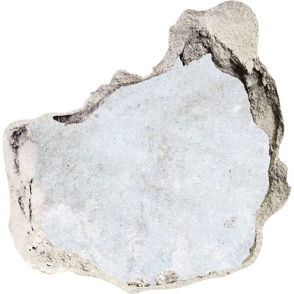 Foto fotografie diera na stenu Poškodená stena s modrým pozadím