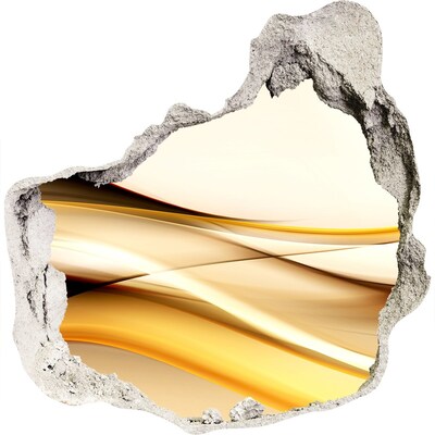 Samolepiaca nálepka Zlaté vlny v diere v stene