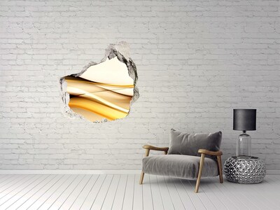 Samolepiaca nálepka Zlaté vlny v diere v stene