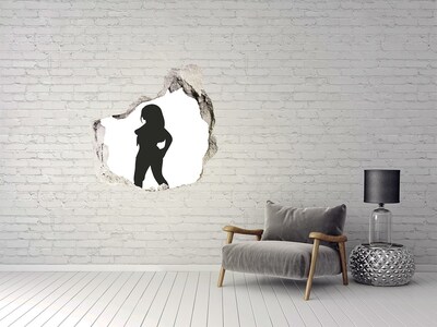 Nálepka fototapeta 3D na stenu Silueta ženy