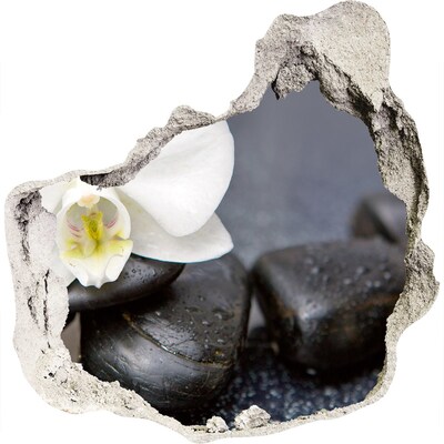 Fototapeta diera na stenu Kvety a kamene v kúpeľoch