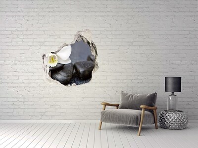 Fototapeta diera na stenu Kvety a kamene v kúpeľoch