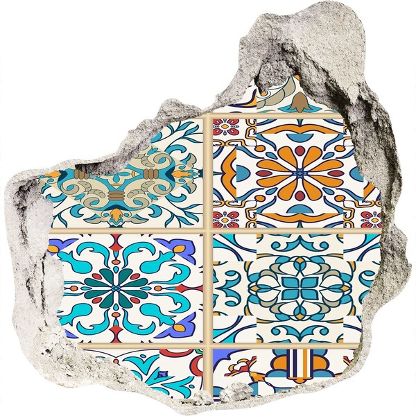 Samolepiaca nálepka betón Farebné dlaždice v marockom štýle