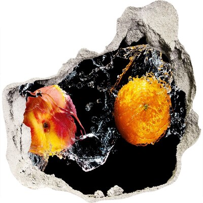 Diera 3D fototapety nálepka Ovocná explózia vo vode