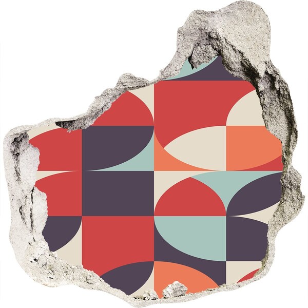 Diera 3D fototapety na stenu nálepka Geometria v troskách