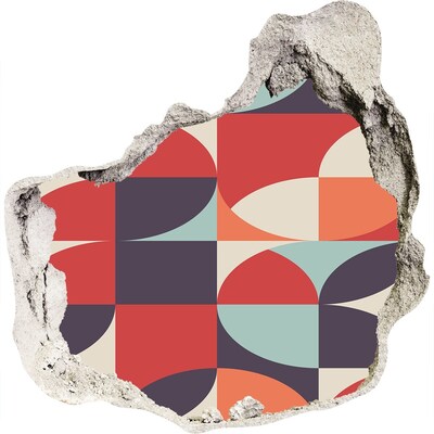 Diera 3D fototapety na stenu nálepka Geometria v troskách