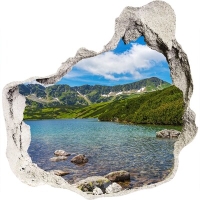Nálepka 3D diera na stenu Tatra valley