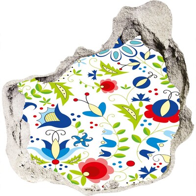 Diera 3D fototapety na stenu Kvetinový vzor na betónovom pozadí