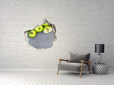 Foto fotografie diera na stenu Zelená jablká