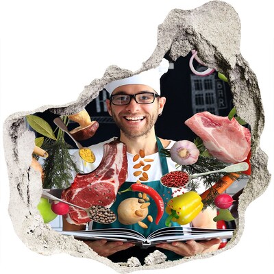 Fototapeta diera na stenu 3D Kuchynské šialenstvo