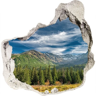 Diera 3D fototapety nálepka Jeseň v tatrách