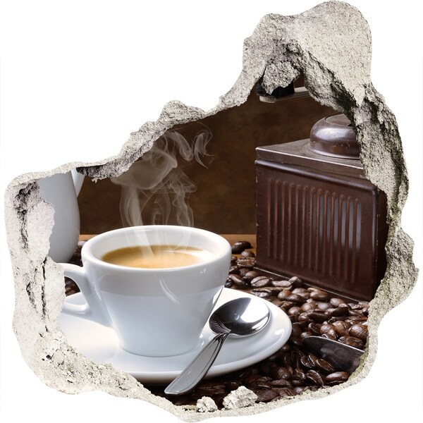 Samolepiaca nálepka Káva v kaviarni