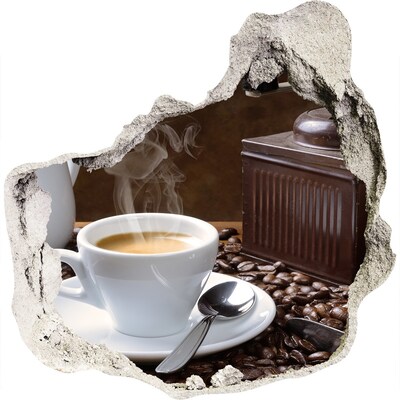 Samolepiaca nálepka Káva v kaviarni