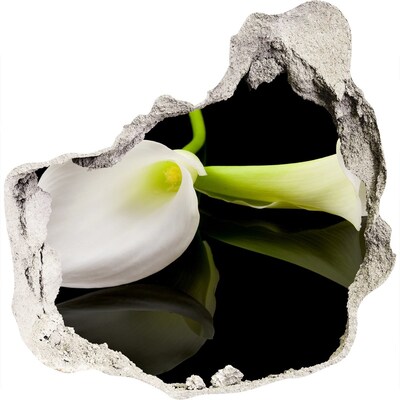 Samolepiaca nálepka Kvet v betóne