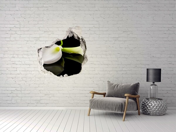 Samolepiaca nálepka Kvet v betóne