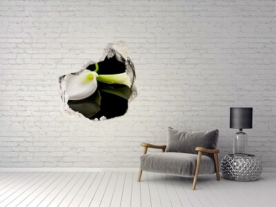 Samolepiaca nálepka Kvet v betóne