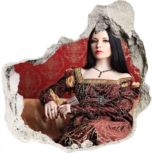 Diera 3D fototapety na stenu Princezná v ruinách