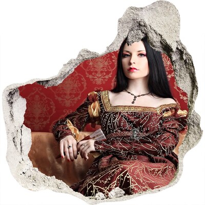 Diera 3D fototapety na stenu Princezná v ruinách