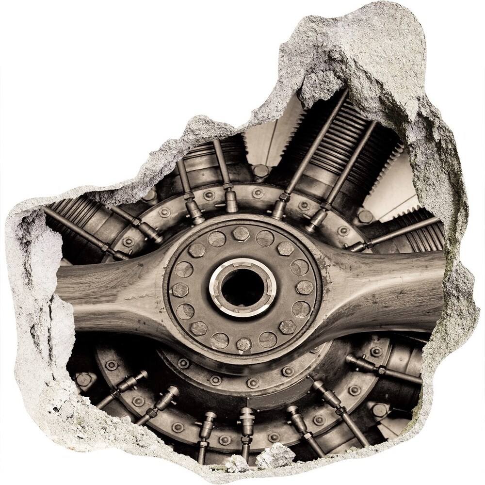 Fototapeta diera na stenu 3D Letecký motor