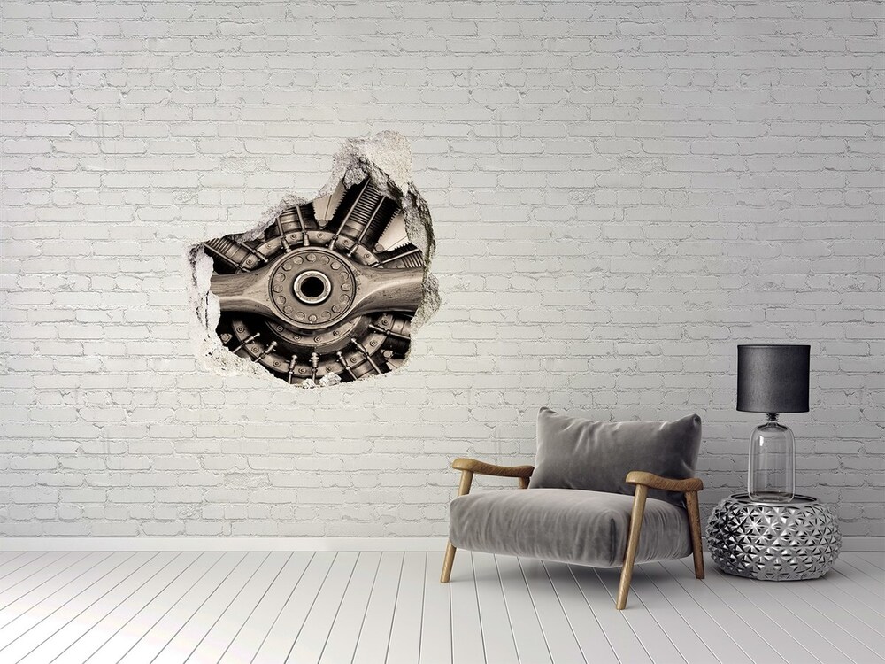 Fototapeta diera na stenu 3D Letecký motor