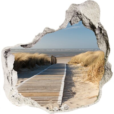 Diera 3D fototapety na stenu Cesta k pláži