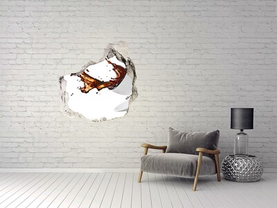 Fototapeta diera na stenu 3D Rozlial kávu