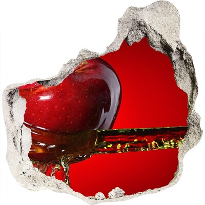 Fototapeta diera na stenu 3D Jablko a voda