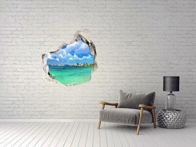 Samolepiaca nálepka fototapeta Seychelles beach