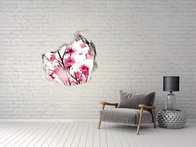 Fototapeta diera na stenu Kvetinový raj za múrom