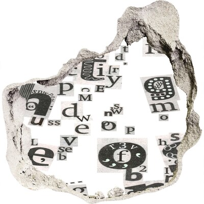 Foto fotografie diera na stenu Literárna diera v stene