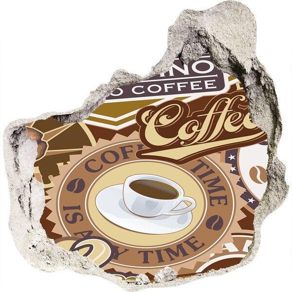 Diera 3D fototapety nálepka Kávové potešenie