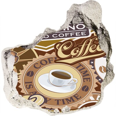 Diera 3D fototapety nálepka Kávové potešenie