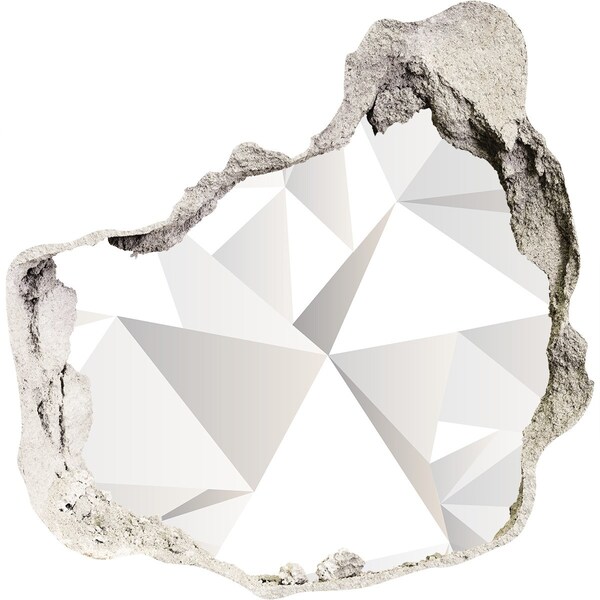 Nálepka 3D diera samolepiaca Krištáľová diera v stene