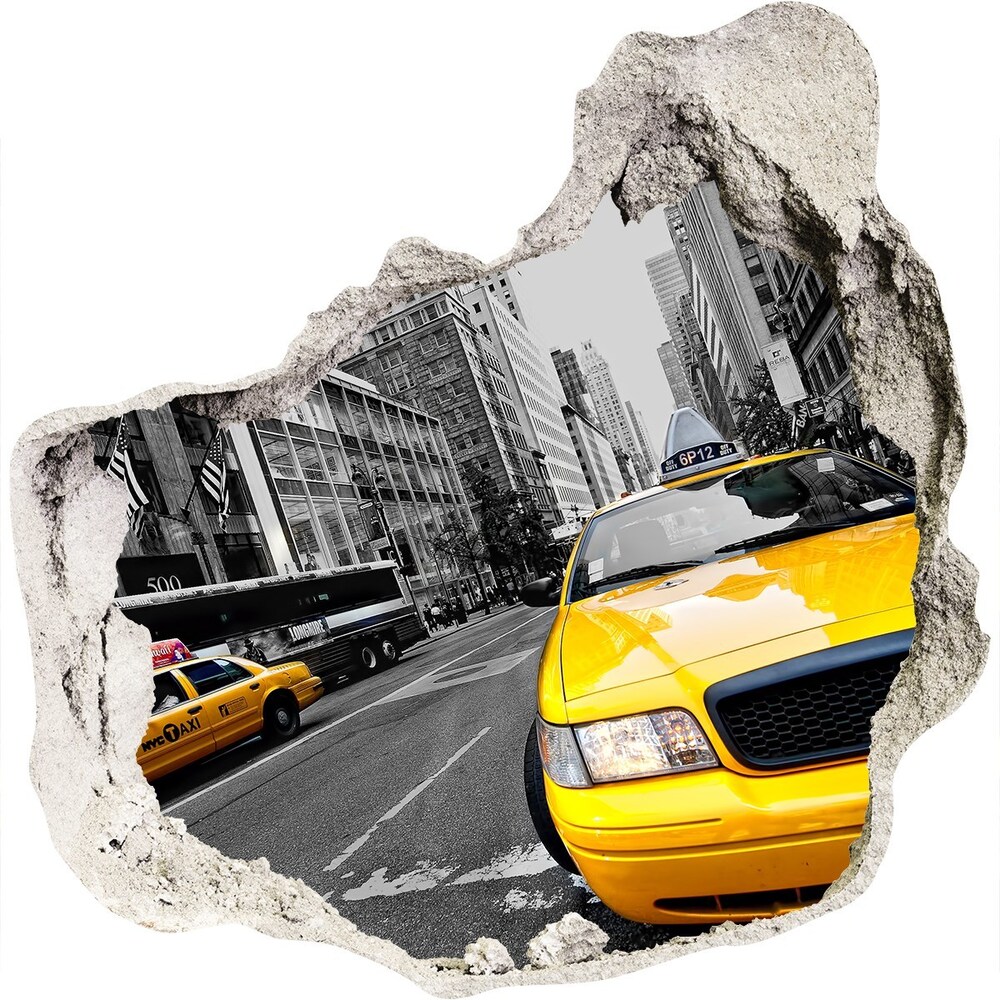 Samolepiaca diera nálepka New york taxi