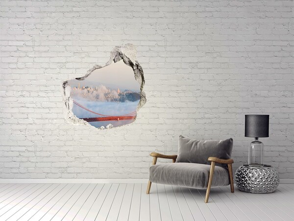 Fototapeta diera na stenu Most Golden Gate v oblakoch