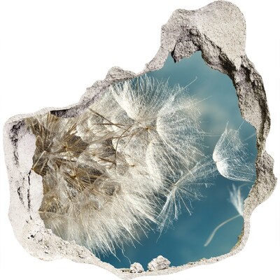 Fotoobraz diera na stenu nálepka Púpavy proti oblohe