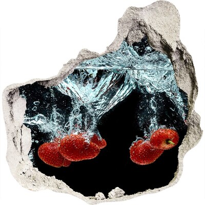 Samolepiaca diera nálepka betón Výbuch ovocia vo vode